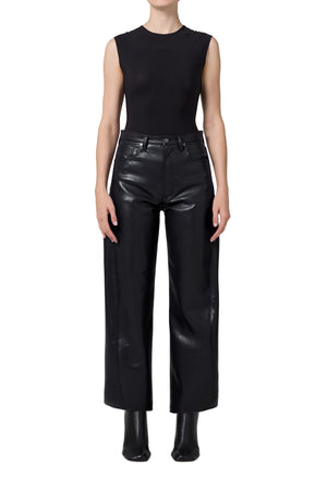 Agolde Ren Leather Pant in Detox