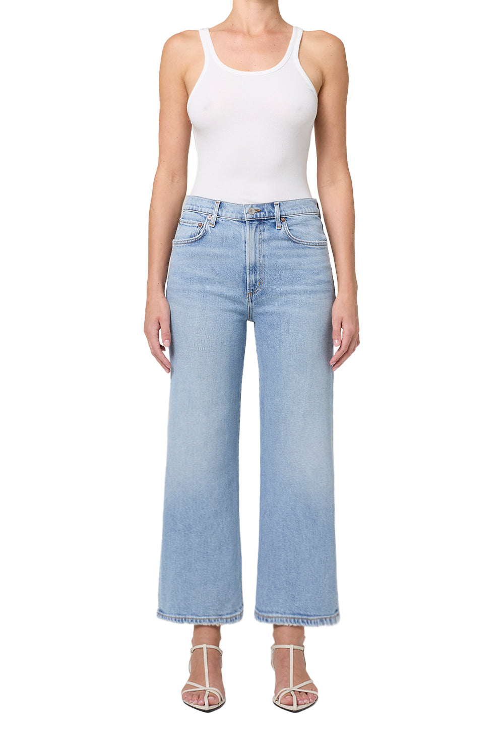 Agolde Harper Crop Wide Leg Jean in Formula