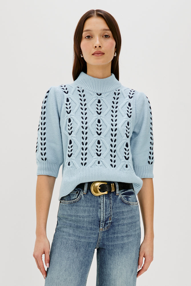 Rails Addy Pullover Sweater in Sky/Navy