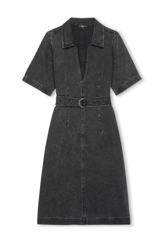 Rails Mavis Denim Dress in Washed Black