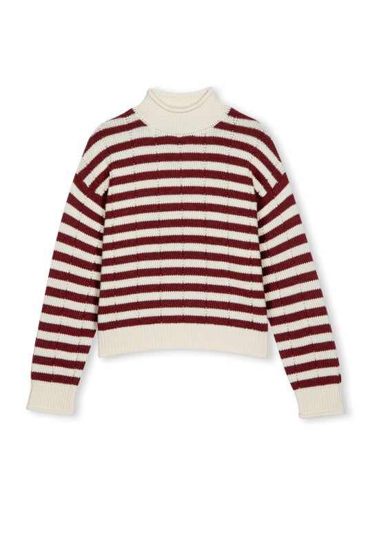 Rails Corrine Sweater in Ivory/Russet Stripe