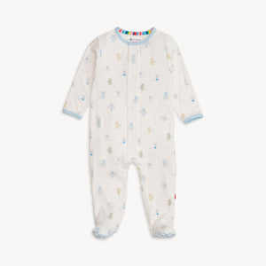 Magnetic Me Modal Footie in Blue Baby Beats