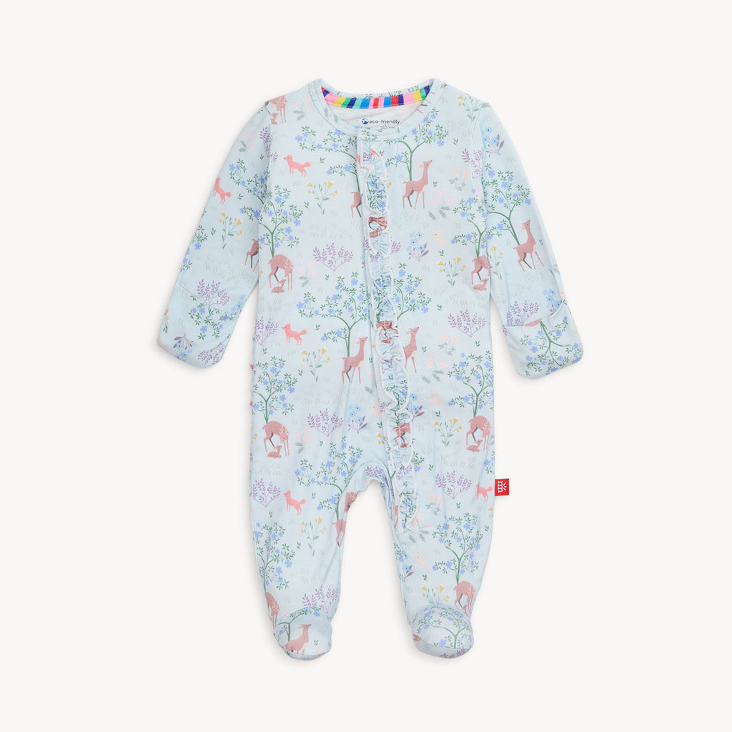 Magnetic Me Modal Ruffle Footie in Love You Deerly
