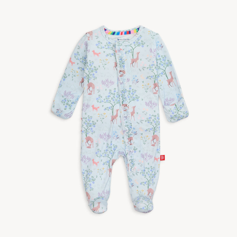 Magnetic Me Modal Ruffle Footie in Love You Deerly