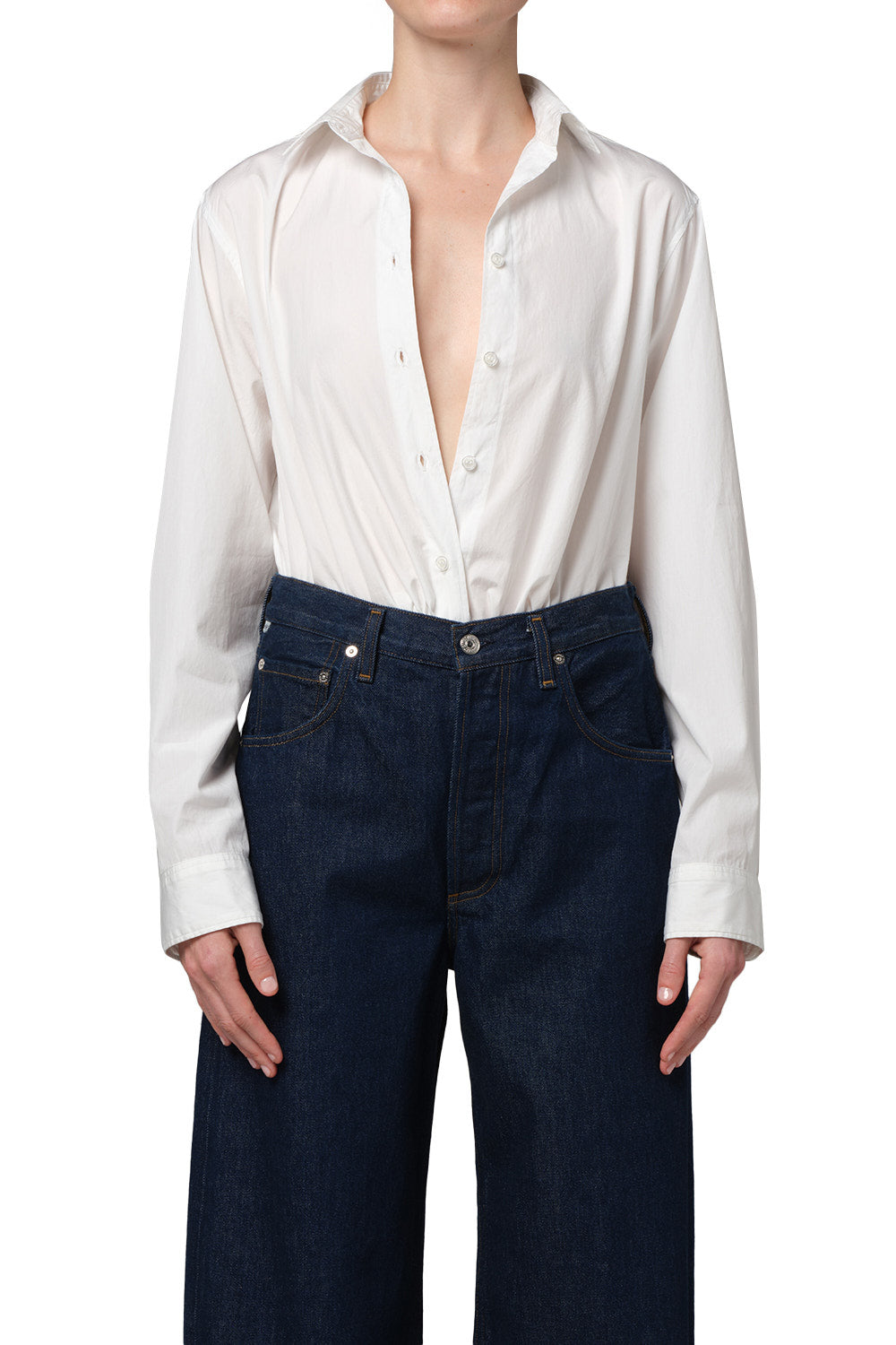 Citizens of Humanity Avni Slim Shirt in White