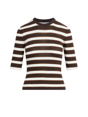 Favorite Daughter The Amelia Tee in Ganache Stripe