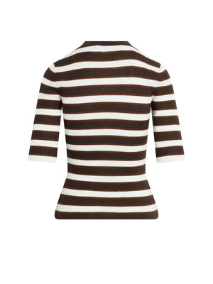 Favorite Daughter The Amelia Tee in Ganache Stripe
