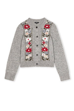 Rails Millie Cardigan in Grey Flora