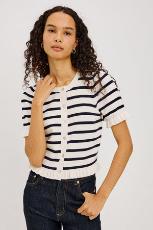 Rails Lora Sweater in Ivory Stripe