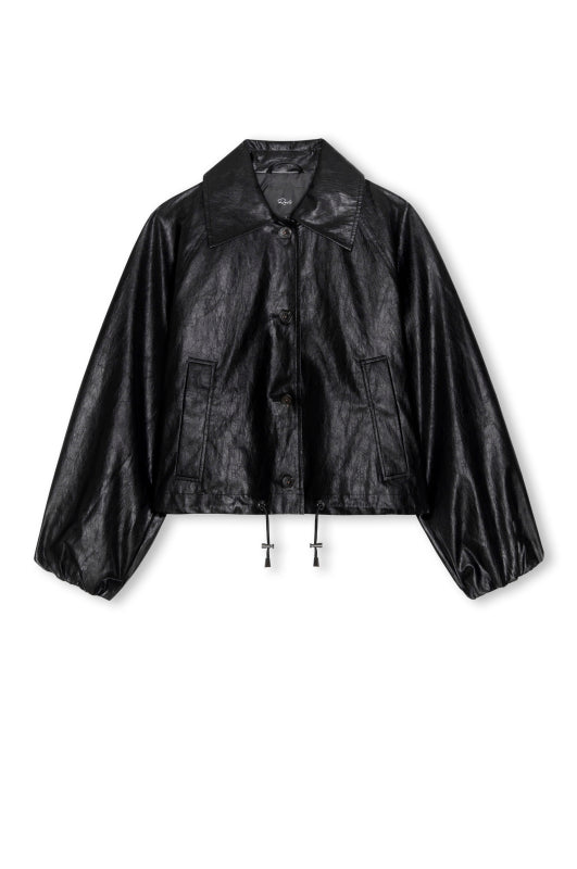 Rails North Jacket in Black Faux Leather