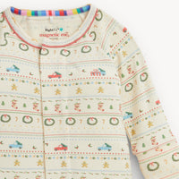 Magnetic Me Convertible Coverall in Traditional Christmas