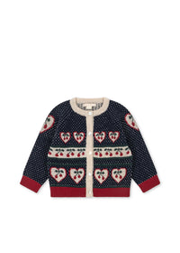 Konges Sløjd Belou Cardigan in Cherry