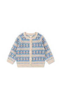 Konges Sløjd Billi Knit Cardigan in Blue Multi