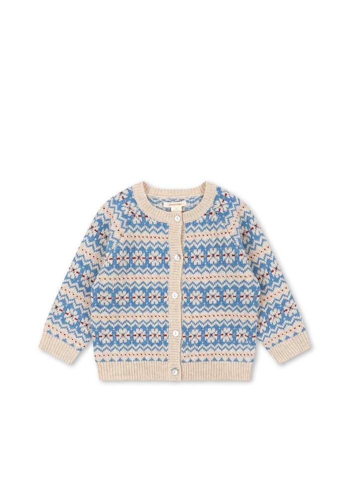 Konges Sløjd Billi Knit Cardigan in Blue Multi