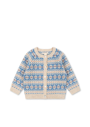 Konges Sløjd Billi Knit Cardigan in Blue Multi