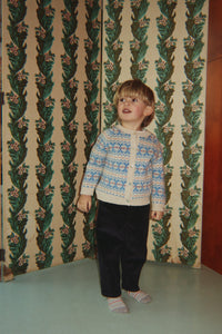 Konges Sløjd Billi Knit Cardigan in Blue Multi