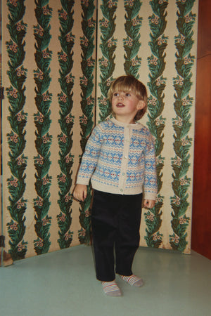 Konges Sløjd Billi Knit Cardigan in Blue Multi