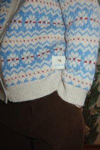 Konges Sløjd Billi Knit Cardigan in Blue Multi