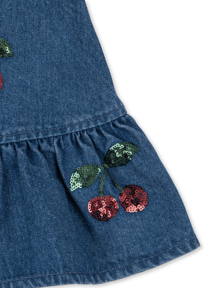 Konges Sløjd Magot Sequin Dress in Cherry Sequin