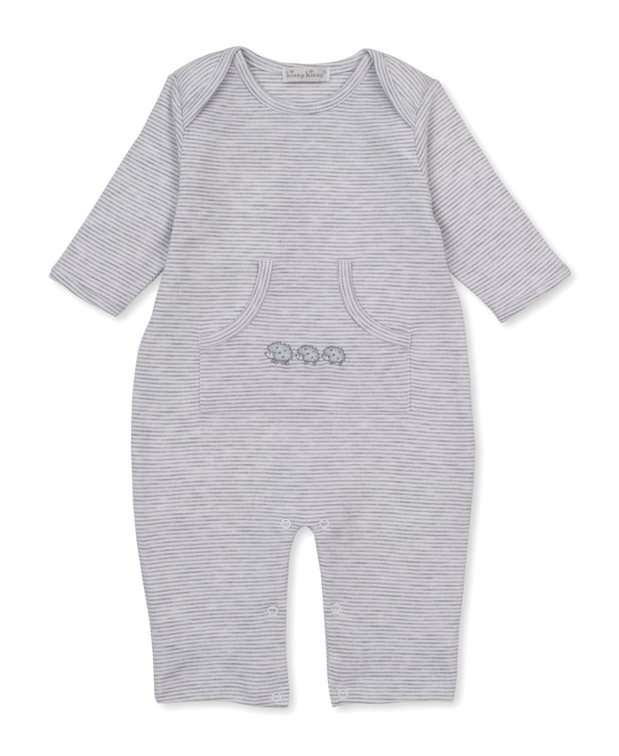 Kissy Kissy Playsuit in Grey Hedgehogs Little Woods