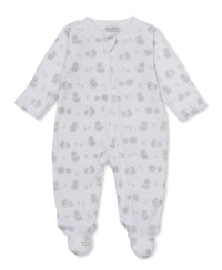 Kissy Kissy Printed Footie in Hedgehogs Little Woods