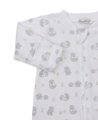 Kissy Kissy Printed Footie in Hedgehogs Little Woods