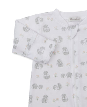 Kissy Kissy Printed Footie in Hedgehogs Little Woods