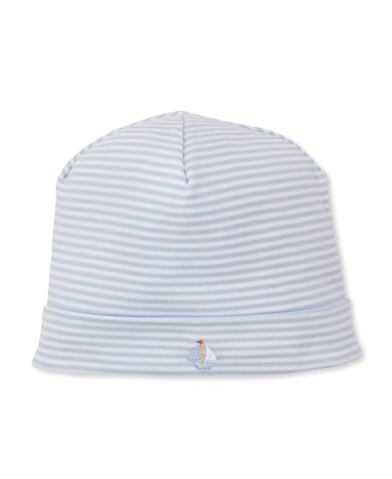 Kissy Kissy Striped Hat in Blue Saturday Regatta