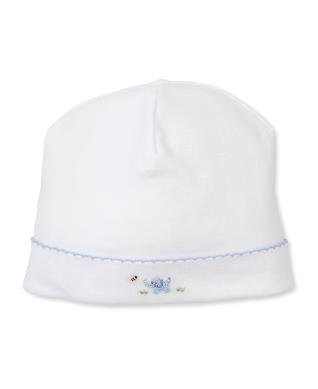 Kissy Kissy Hand Embroidered Hat in Premier Blue Elephant Empire