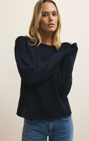 Z Supply Bellami Sweater in Eclipse