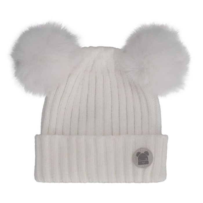 Calikids Knit Baby Hat with 2 Poms-Multiple Colors!