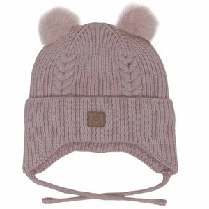 CaliKids Knit Soft Touch Hat with 2 Pom Poms - Multiple Colors!