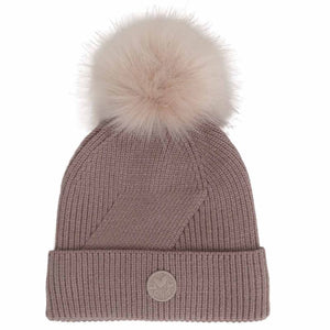 CaliKids Knit Hat with Faux Fur Pom Pom - Multiple Colors!