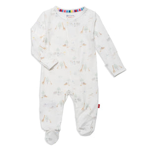 Magnetic Me Footie in Serene Safari in White