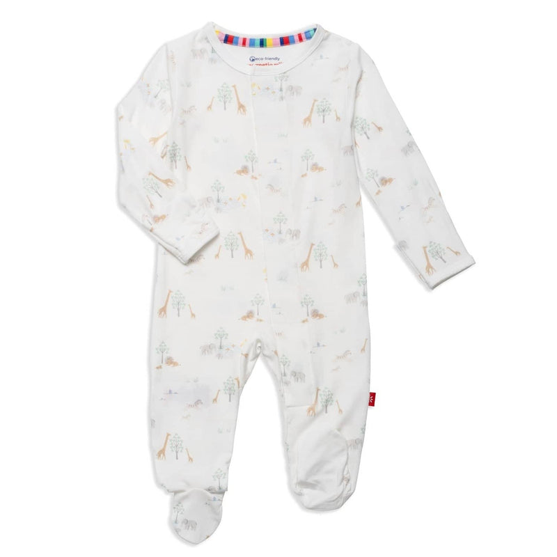 Magnetic Me Footie in Serene Safari in White