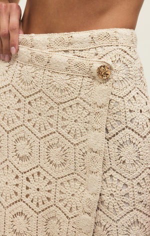 Z Supply Raquel Lace Skirt in Natural