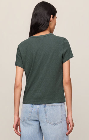 Z Supply Junie Slub Tee in Emerald Cove