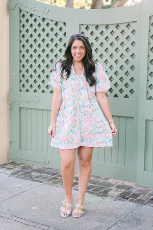 Victoria Dunn Camille Dress in Celestial Garden