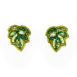 Mini Palm Leaf Earrings