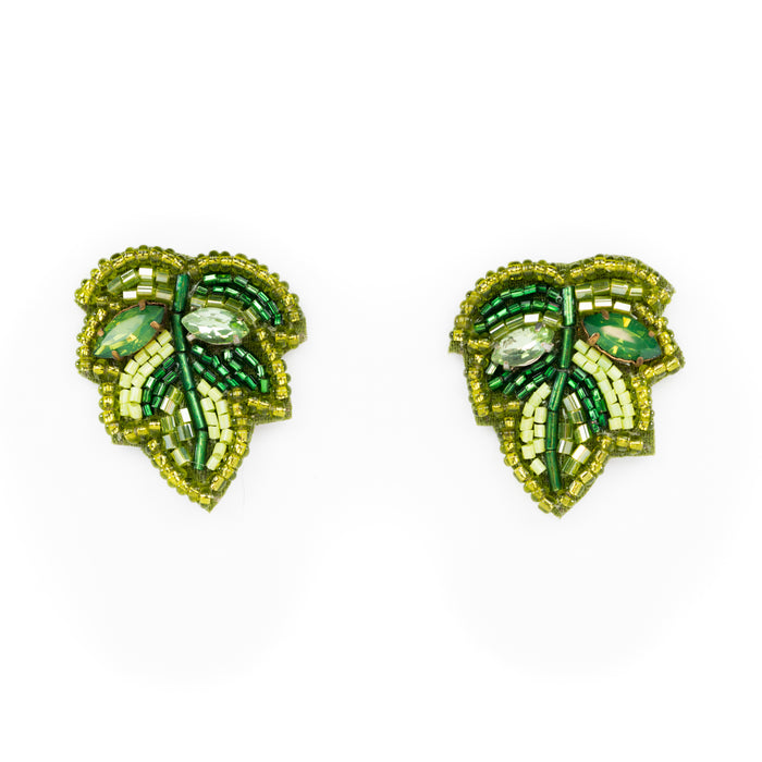 Mini Palm Leaf Earrings