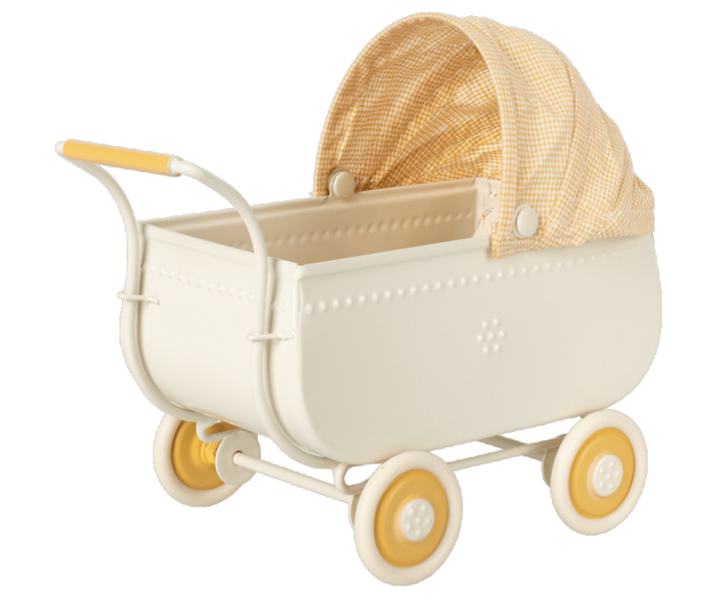 Maileg Micro Pram in Yellow