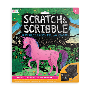 OOLY Scratch & Scribble Magical Unicorns Art Kit
