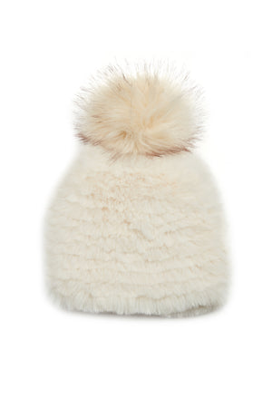 Jocelyn Faux Fur Hat with Pom Pom - Multiple Colors!