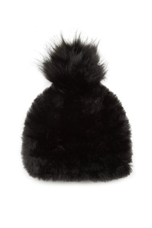 Jocelyn Faux Fur Hat with Pom Pom - Multiple Colors!