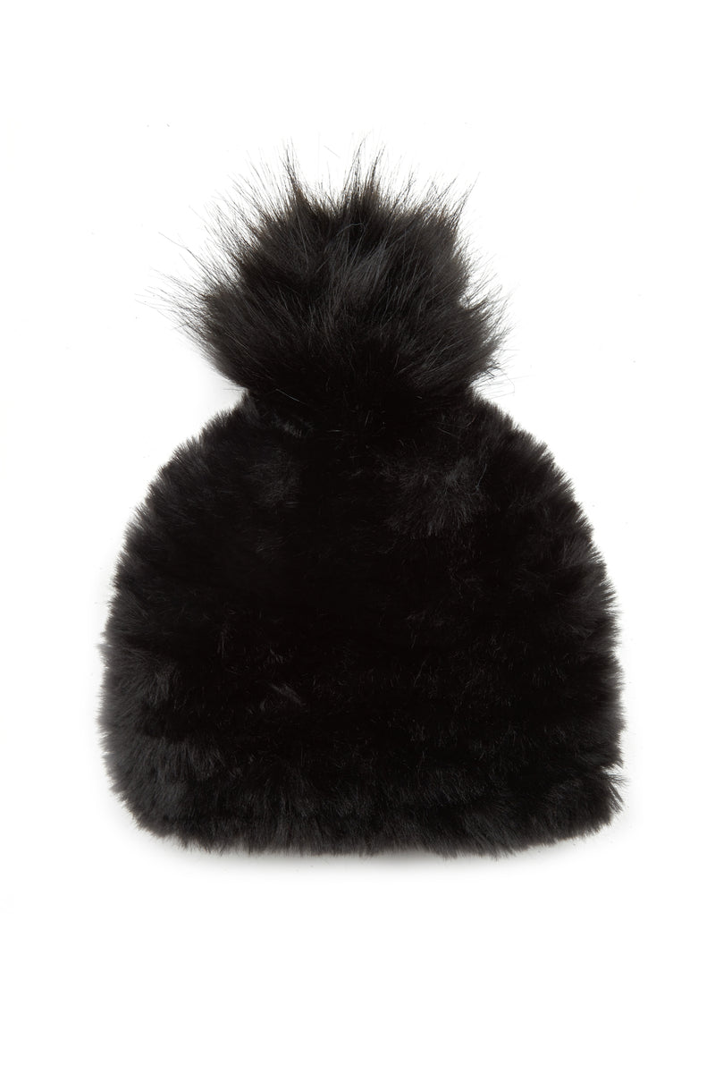Jocelyn Faux Fur Hat with Pom Pom - Multiple Colors!