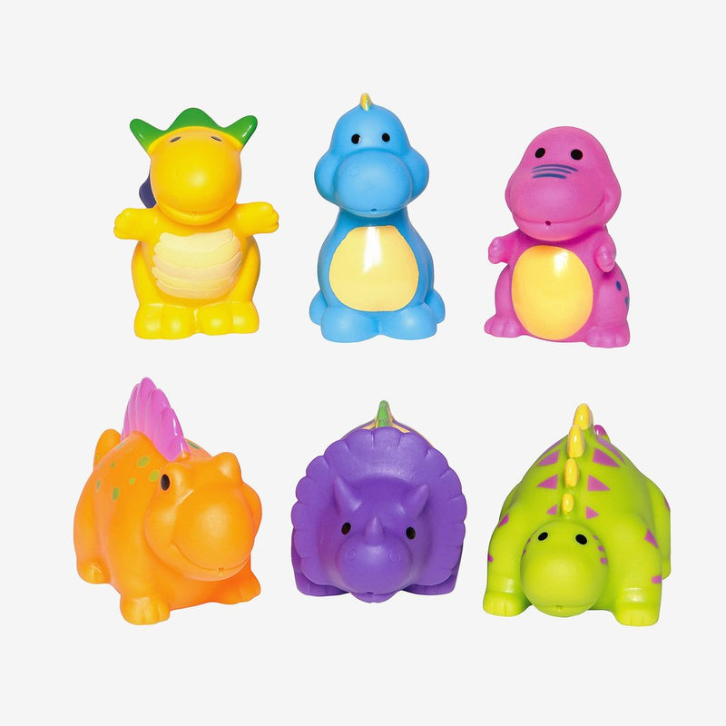 Elegant Baby Dinosaur Party Squirties Bath Toys