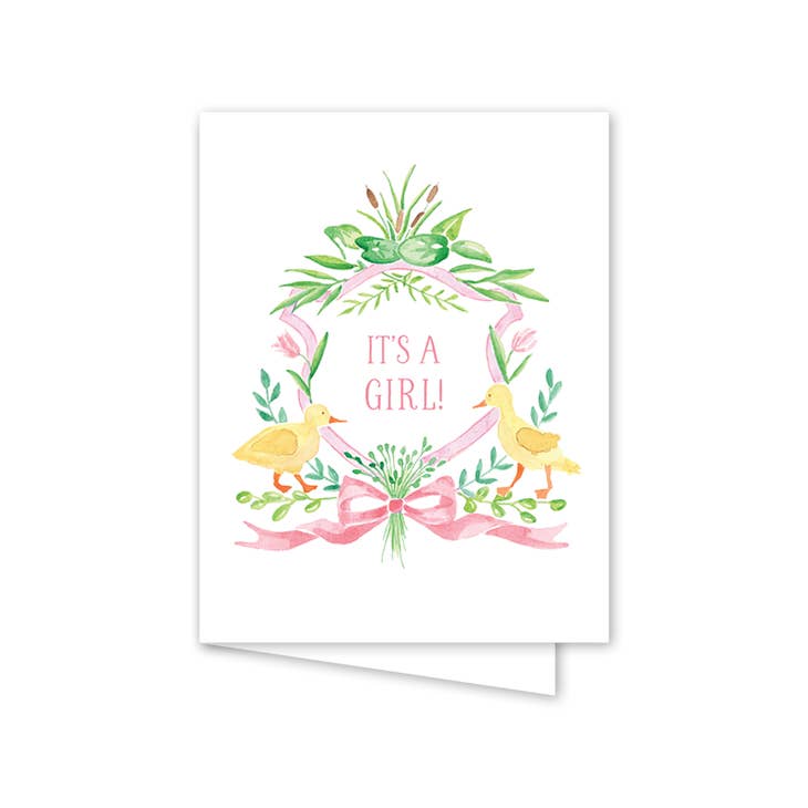 Dogwood Hill Little Duckling Card in Pink