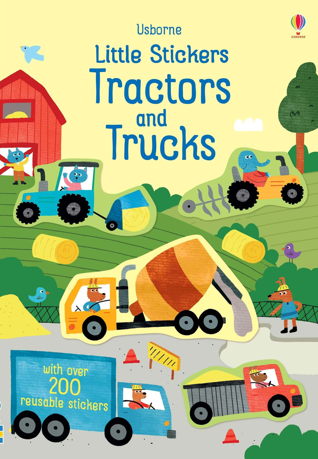 Usborne Little Stickers Tractors and Trucks Book