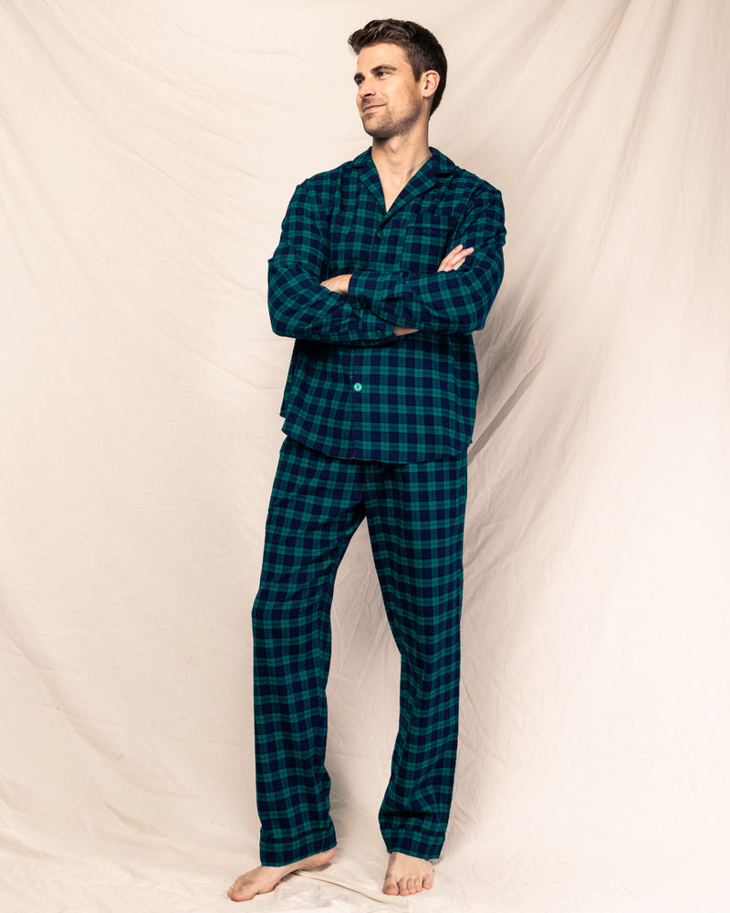 Petite Plume Men's Highland Tartan Pajama Set