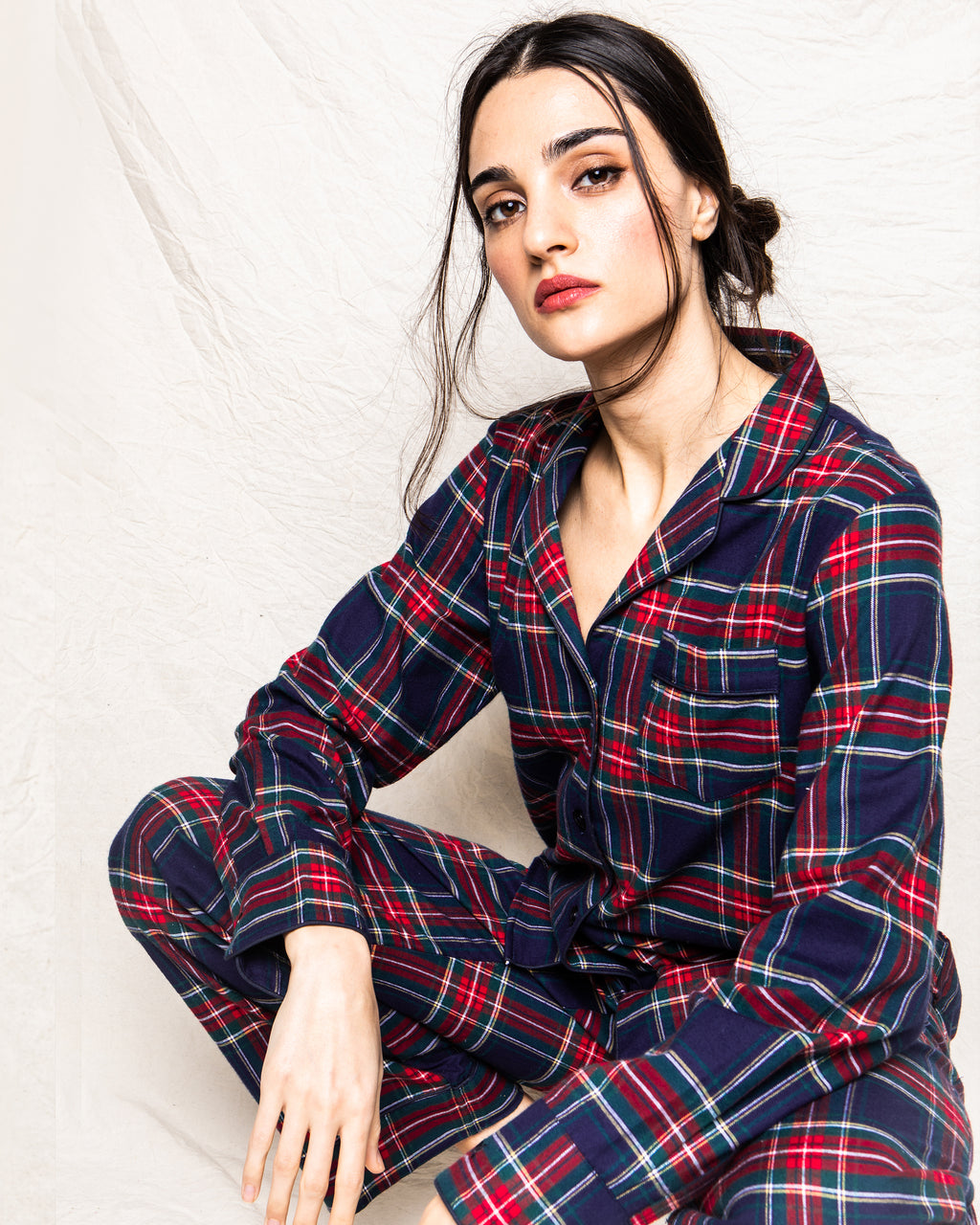 Petite Plume Women's  Pajama Set in Windsor Tartan